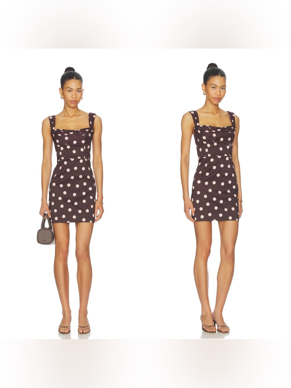 NWT Rebecca Vallance Vivianne Mini Dress in Polka Dot